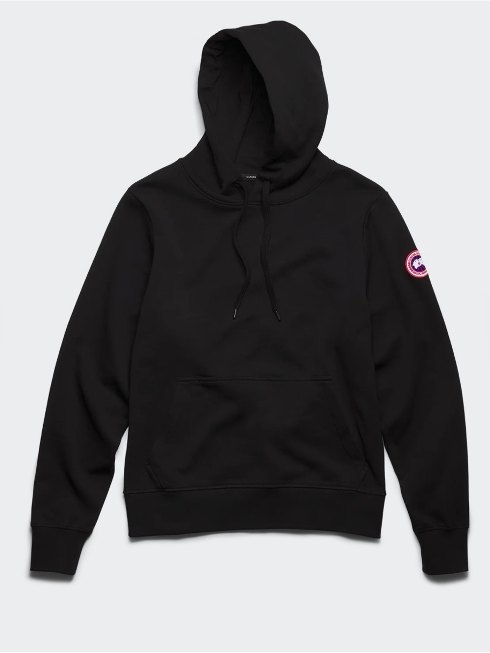 Canada Goose Black Hooded Sweatshirt with Sleeve Logo